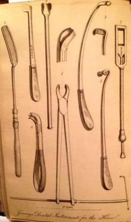 Thomas Gowing's dental instruments